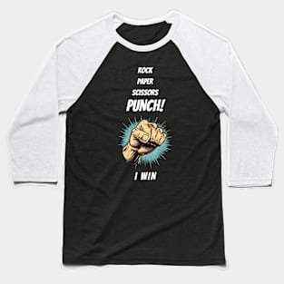 Rock Paper Scissors Punch! Baseball T-Shirt